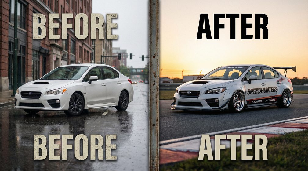 福利导航改装前后对比